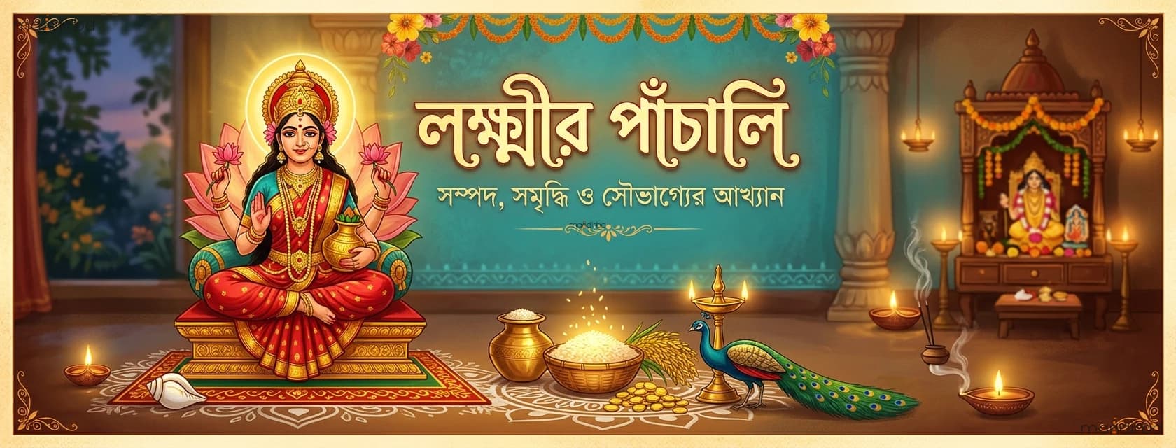 লক্ষ্মীর পাঁচালি: বৃহস্পতিবারের ব্রতকথা সম্পূর্ণ, বারমাস্যাসহ