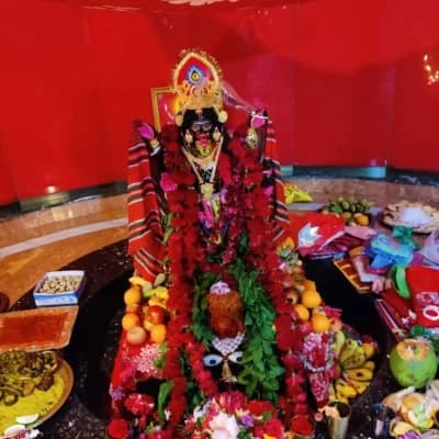 The deity of Devi Kali at Sri Sri Chinispur Kalibari